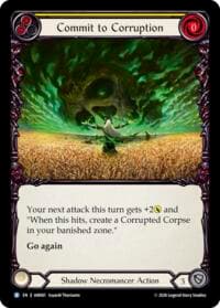Commit to Corruption (Yellow) - Usurp the Shadow Throne - Flesh and Blood TCG card