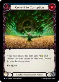 Commit to Corruption (Blue) - Usurp the Shadow Throne - Flesh and Blood TCG card
