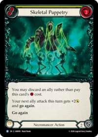 Skeletal Puppetry (Yellow) - Usurp the Shadow Throne - Flesh and Blood TCG card