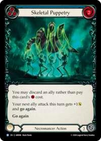 Skeletal Puppetry (Blue) - Usurp the Shadow Throne - Flesh and Blood TCG card