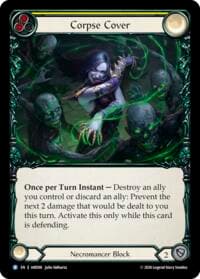 Corpse Cover (Yellow) - Usurp the Shadow Throne - Flesh and Blood TCG card