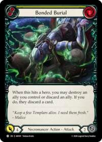 Bonded Burial (Yellow) - Usurp the Shadow Throne - Flesh and Blood TCG card