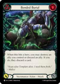 Bonded Burial (Blue) - Usurp the Shadow Throne - Flesh and Blood TCG card