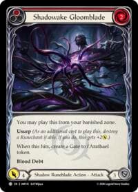 Shadowake Gloomblade (Red) - Usurp the Shadow Throne - Flesh and Blood TCG card