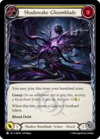Shadowake Gloomblade (Yellow) - Usurp the Shadow Throne - Flesh and Blood TCG card