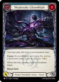 Shadowake Gloomblade (Blue) - Usurp the Shadow Throne - Flesh and Blood TCG card