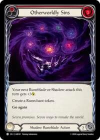 Otherworldly Sins (Red) - Usurp the Shadow Throne - Flesh and Blood TCG card