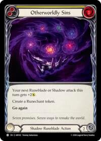 Otherworldly Sins (Yellow) - Usurp the Shadow Throne - Flesh and Blood TCG card