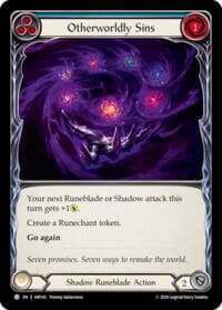 Otherworldly Sins (Blue) - Usurp the Shadow Throne - Flesh and Blood TCG card