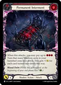 Permanent Interment (Red) - Usurp the Shadow Throne - Flesh and Blood TCG card