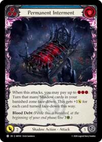 Permanent Interment (Blue) - Usurp the Shadow Throne - Flesh and Blood TCG card