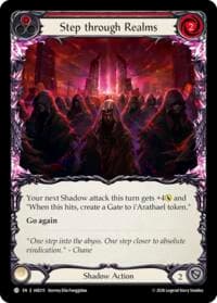 Step through Realms (Red) - Usurp the Shadow Throne - Flesh and Blood TCG card