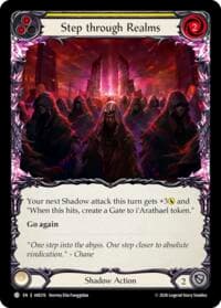 Step through Realms (Yellow) - Usurp the Shadow Throne - Flesh and Blood TCG card