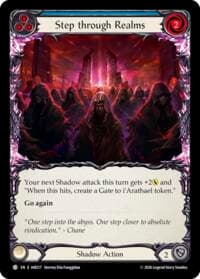 Step through Realms (Blue) - Usurp the Shadow Throne - Flesh and Blood TCG card