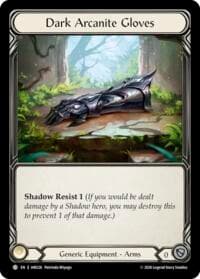 Dark Arcanite Gloves - Usurp the Shadow Throne - Flesh and Blood TCG card