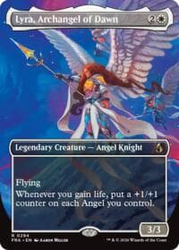 Lyra, Archangel of Dawn (Borderless) - Reality Fracture - Magic: The Gathering card
