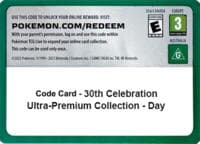 Code Card - 30th Celebration Ultra-Premium Collection - Day - ME: 30th Celebration - Pokemon card