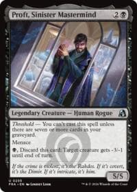 Proft, Sinister Mastermind - Reality Fracture - Magic: The Gathering card