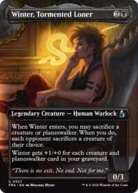 Winter, Tormented Loner (Borderless) - Reality Fracture - Magic: The Gathering card