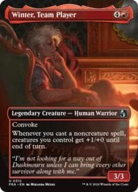 Winter, Team Player (Borderless) - Reality Fracture - Magic: The Gathering card