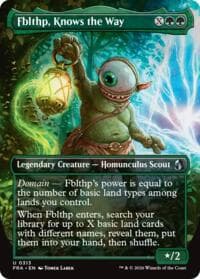 Fblthp, Knows the Way (Borderless) - Reality Fracture - Magic: The Gathering card
