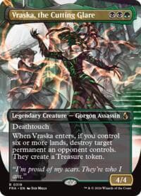 Vraska, the Cutting Glare (Borderless) - Reality Fracture - Magic: The Gathering card