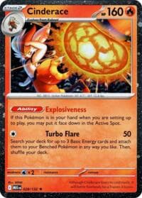 Cinderace - 028/132 (Cosmos Holo) - Blister Exclusives - Pokemon card