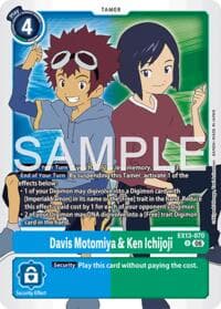 Davis Motomiya & Ken Ichijoji - Chivalrous XIII - Digimon Card Game card