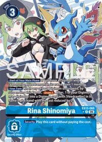 Rina Shinomiya (Alternate Art) - Chivalrous XIII - Digimon Card Game card