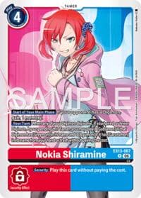 Nokia Shiramine - Chivalrous XIII - Digimon Card Game card