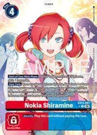 Nokia Shiramine (Alternate Art) - Chivalrous XIII - Digimon Card Game card