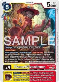 FlameWizardmon - Chivalrous XIII - Digimon Card Game card