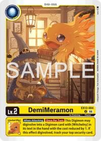 DemiMeramon - Chivalrous XIII - Digimon Card Game card