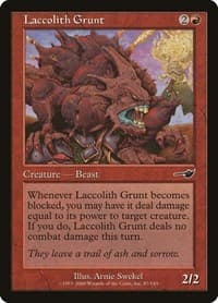 Laccolith Grunt - Nemesis - Magic: The Gathering card