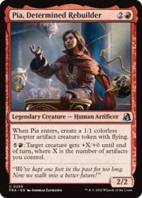 Pia, Determined Rebuilder - Reality Fracture - Magic: The Gathering card