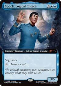 Spock, Logical Choice (Extended Art) - Media Promos - Magic: The Gathering card