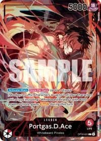 Portgas.D.Ace (Official Playmat - Flame-Flame Fruit Coliseum Edition) - One Piece Promotion Cards - One Piece Card Game card