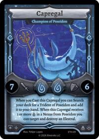 Capregal - Champion of Poseidon - Shattered Stars - Ethereal - Elestrals card