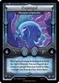 Capregal - Champion of Aphrodite - Shattered Stars - Ethereal - Elestrals card