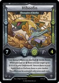 Hiboofin - Champion of Aeolus - Shattered Stars - Ethereal - Elestrals card
