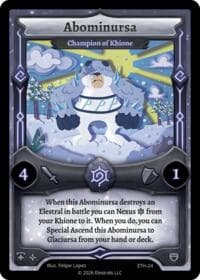 Abominursa - Champion of Khione - Shattered Stars - Ethereal - Elestrals card