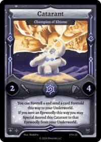 Catarant - Champion of Khione - Shattered Stars - Ethereal - Elestrals card