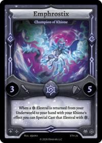 Emphrostix - Champion of Khione - Shattered Stars - Ethereal - Elestrals card