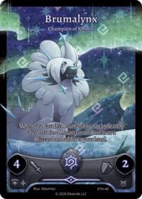 Brumalynx - Champion of Khione - Shattered Stars - Ethereal - Elestrals card