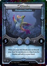 Glauby - Champion of Poseidon (Stellar) - Shattered Stars - Ethereal - Elestrals card