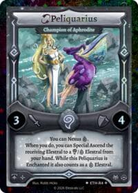 Peliquarius - Champion of Aphrodite (Stellar) - Shattered Stars - Ethereal - Elestrals card
