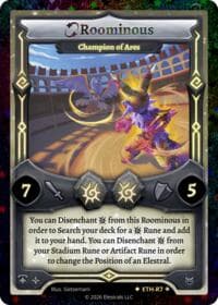Roominous - Champion of Ares (Stellar) - Shattered Stars - Ethereal - Elestrals card