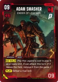 Adam Smasher - Ender of Legends - Pre-Release Beta - Cyberpunk TCG card