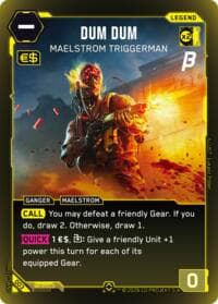 Dum Dum - Maelstrom Triggerman - Pre-Release Beta - Cyberpunk TCG card