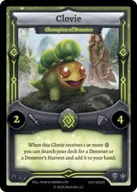 Clovie - Champion of Demeter - Divine Champions: Snowshade Starter Decks - Elestrals card